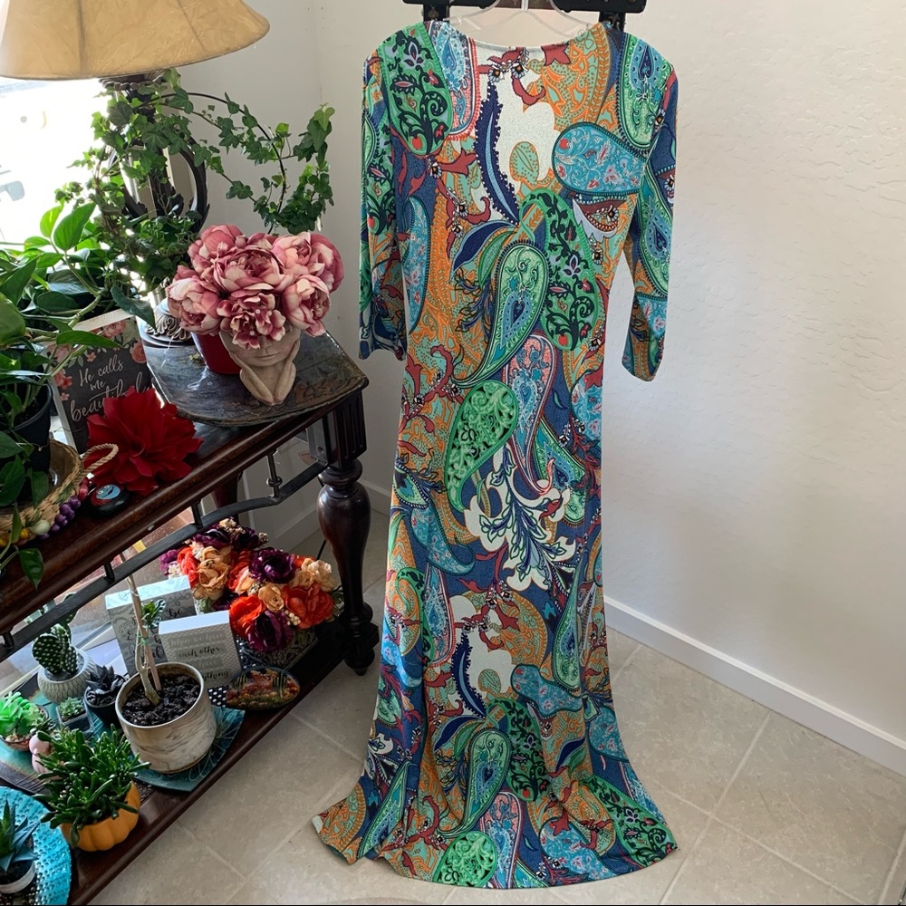 MSK Ladies Floor Length Maxi Dress M - Picture 2 of 7